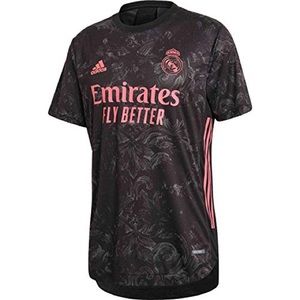 ADIDAS MEN'S REAL MADRID 20/21 THIRD JERSEY, BLACK